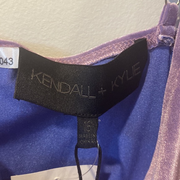 KENDALL + KYLIE Women’s Velour Lavendar Mini Dress Size 16 - Picture 2 of 8